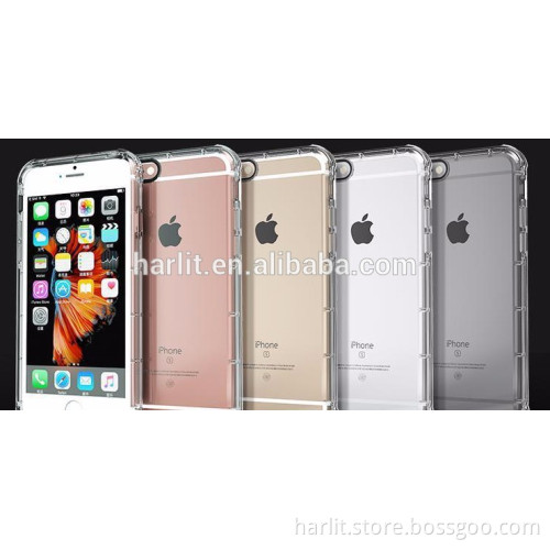 Crystal Clear Air Cushion Flexible TPU Transparent Protective Case For iPhone 7 iPhone 7 Plus Anti Shock Anti Bump